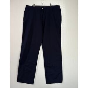NWT Vilebrequin Men's XXXL Marine Blue Straight Leg Casual‎ Dress Pant Trouser